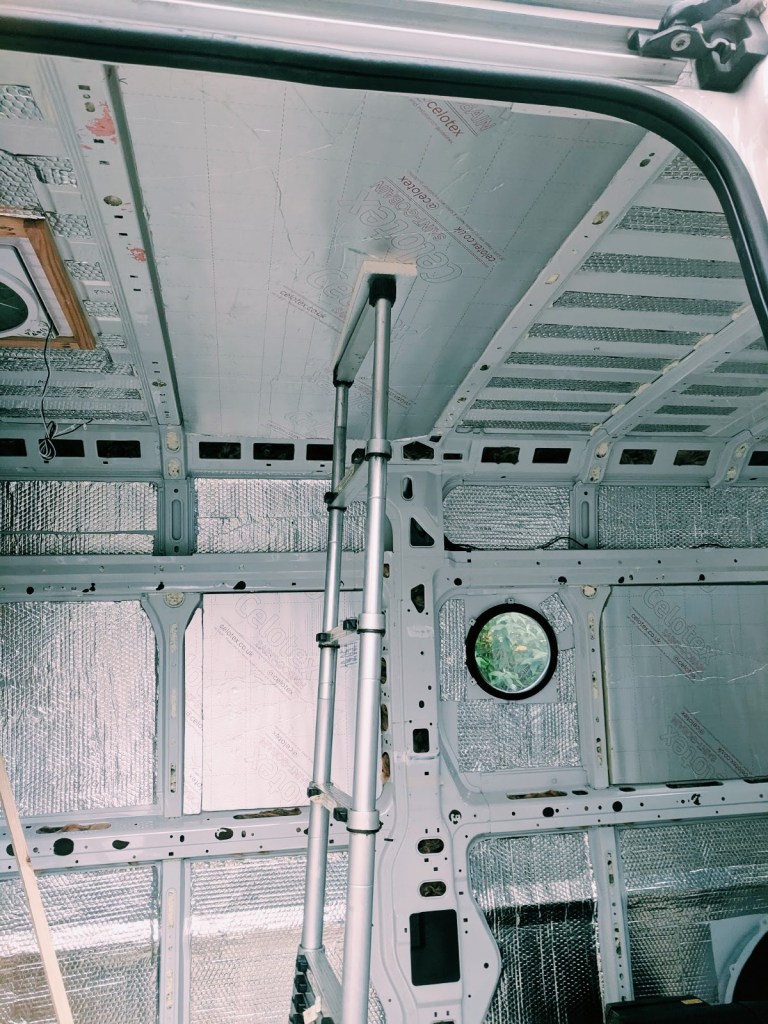 insulating roof campervan