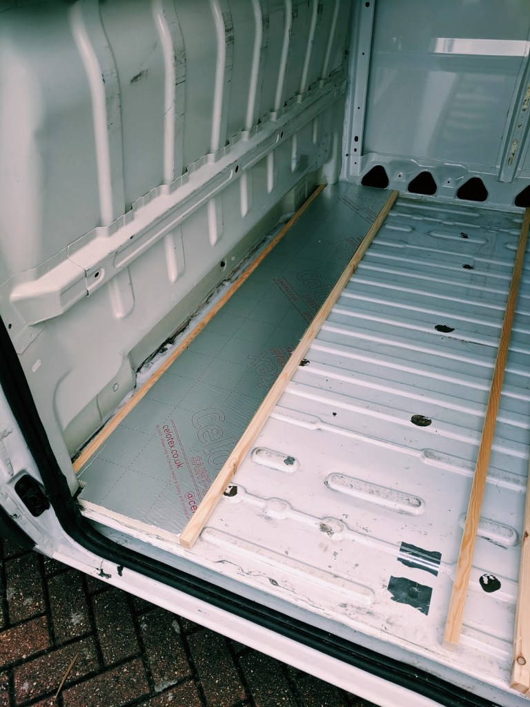 insulating floor campervan celotex